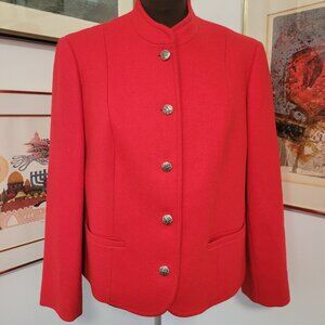 Vintage Pendleton 100% Wool Bolero Red Jacket